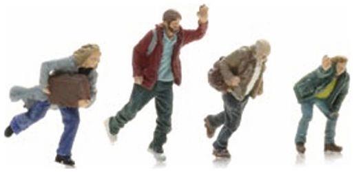 Artitec 1:87 Scale Travelers in a Hurry (x4) Ready