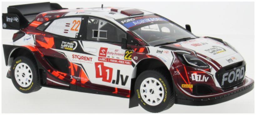 IXO  1:18th Scale Ford Puma Rally1 Rally WM Rallye Poland 2024 #22