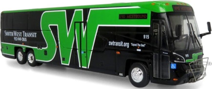 Iconic Replicas 1:87 Scale MCI D45 CRT LE Coach Southwest Transit Minneapolis Destination 690 Westbound
