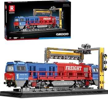 Reobrix Brickbuild 51 CM Scale G2000 European Freight Train (1,980pcs)