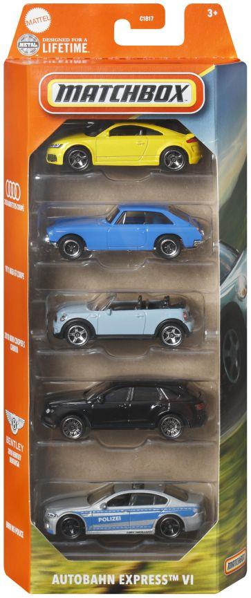 Mattel  Scale Matchbox Basics 5 Pack Assortment