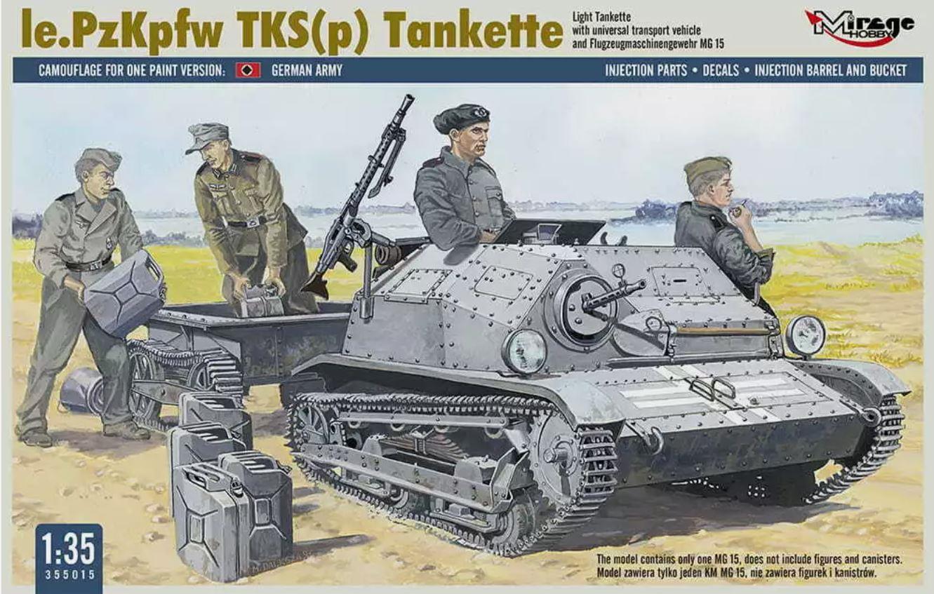 Mirage 355015 1/35 Scale Le.PzKpfw TKS(p) Tankette [w/ Universal Transport Vehicle SOVIET STORM