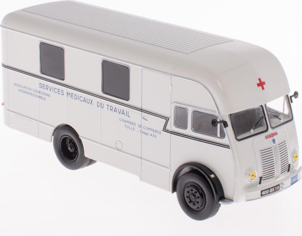 Atlas Editions 1:43 Scale Berliet GLA 5 Fourgon integral sureleve Services Medicaux du Travail - Berliet