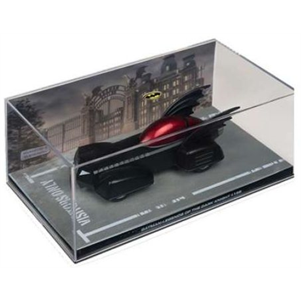Atlas Editions 1:43 Scale Batmobile- Legends Of The Dark Knight #198 Black/Red - BM Collection (CRACKED CASE ON