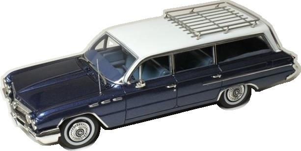 Goldvarg 1:43 Scale Buick Station Wagon Cadet Blue 1962
