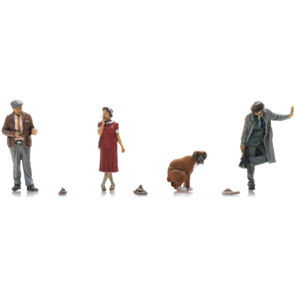 Artitec 1:87 Scale Dog Poop (3x) Ready-Made Figures