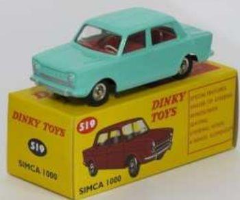 Atlas Editions  Scale Simca 1000 (519) Atlas reproduced 'Dinky'