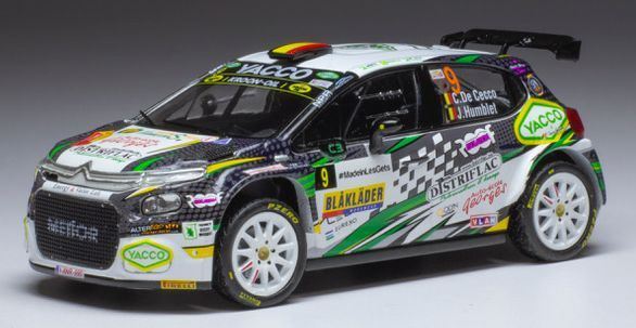 IXO 1:43 Scale Citroen C3 Rally2 #9 Rallye du Condroz Huy 2021 C. De Cecco/J.Humblet