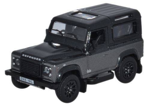 Oxford Diecast 1:76 Scale Land Rover Defender 90 SW - Corris Grey (A