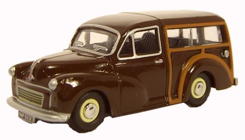Oxford Diecast 1:76 Scale Morris Minor Traveller - Maroon