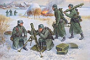 Zvesda 1:72 Scale German 80-mm Mortar w/Crew Winter Uniform