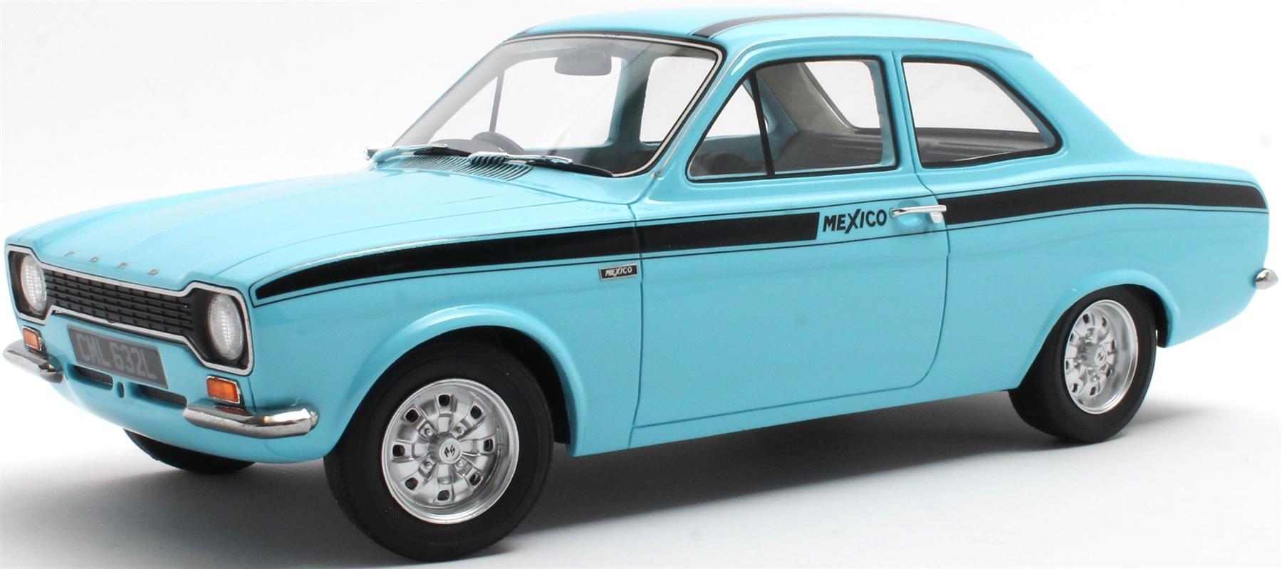 Cult 1:18 Scale Ford Escort Mexico Blue 1973