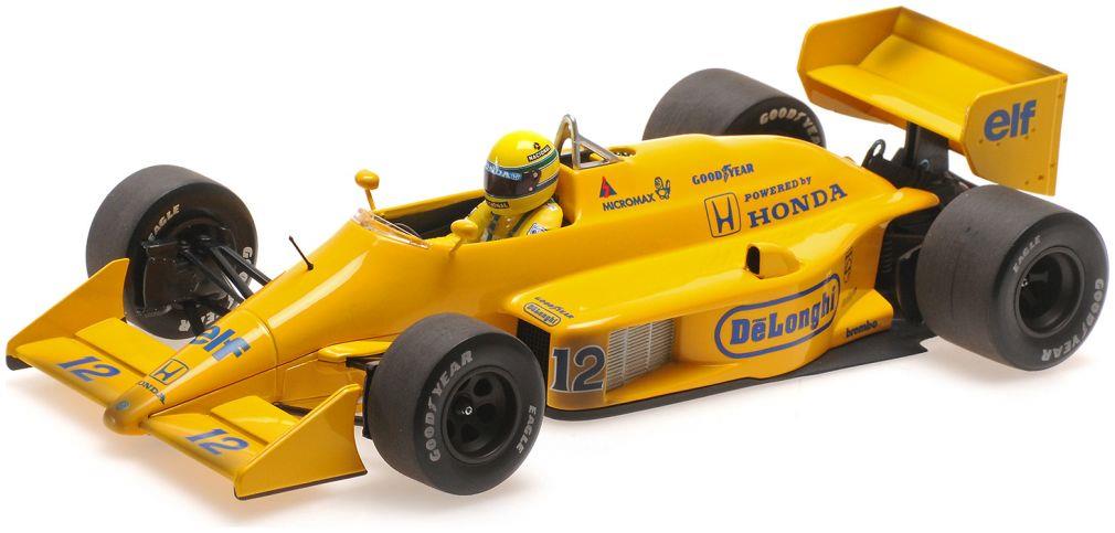 Minichamps 1:18 Scale Lotus Honda 99T Ayrton Senna 1st Win Monaco 1987 Dirty Version