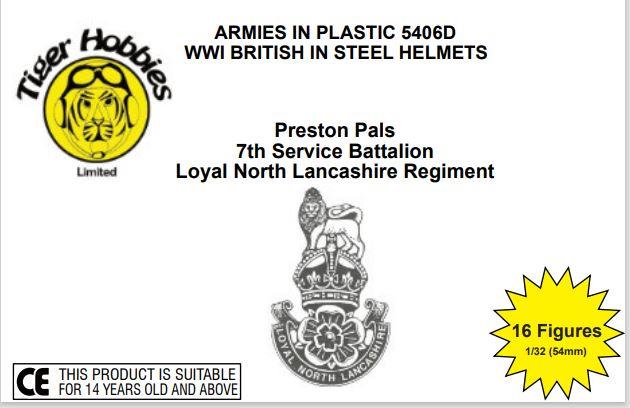 Armies In Plastic 1/32 Scale WW1 BRITISH INFANTRY PRESTON PALS LTD EDITION AIP5406D