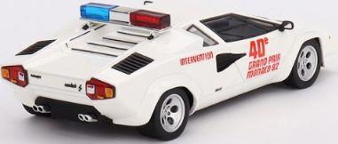 Truescale TSM 1:43 Scale Lamborghini Countach 1982 Monaco GP Safety Car White
