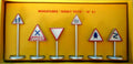 Atlas Editions   Hazard Warning Signs - 6pc (#41) Atlas reproduced 'Dinky'