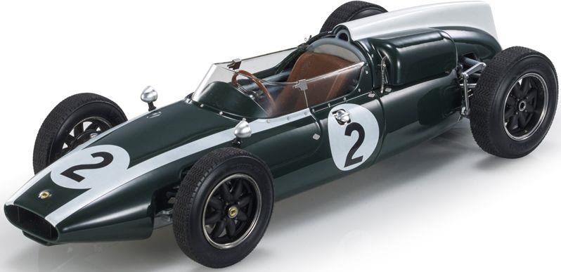 GP Replicas 1:18 Scale Cooper T53 #2 Jack Brabham Pole/Fastest Lap/Winner Belgian GP Spa 1960