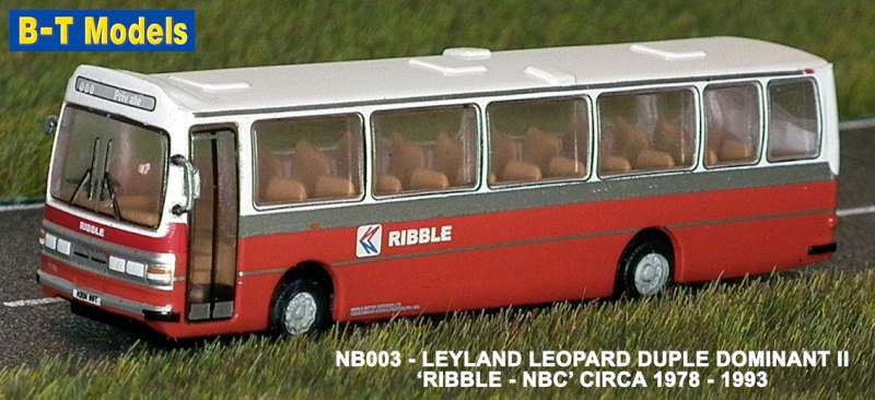 B-T Models 1:148 Scale Duple Dominant II Coach - Ribble