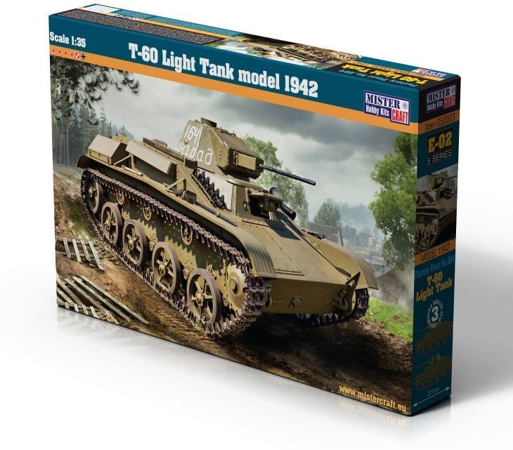 Mistercraft 1:35 Scale T-60 Light Tank Model 1942