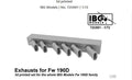 IBG 72U001  1/72 Scale 3D EXHAUSTS FOR FW 190D FAMILY