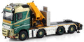 WSi 1:50 Scale Volvo FH5 Globetrotter 8x2 Tag Axle w/Palfinger PK 92002 SH + Jib Bolk