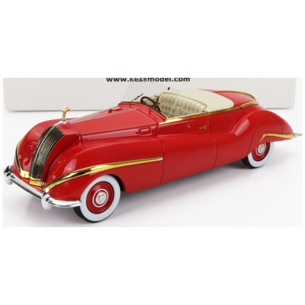Kess 1:43 Scale Rolls Royce Phantom III Red/Gold Labourdette Vutotal Cabrio Open 1947