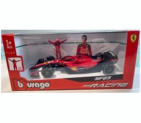 Burago 1:24 Scale Ferrari SF-23 w/Driver Figure Leclerc F1 2023