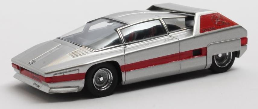 Matrix 1:43 Scale Alfa Romeo Navajo Bertone silver 76