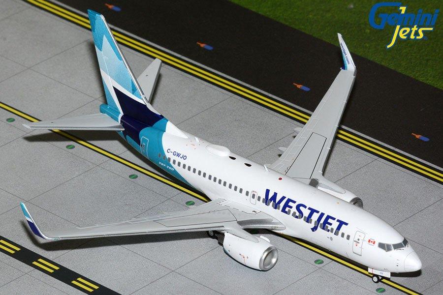 Gemini Jets 1:200th Scale Boeing B737-700W WestJet Airlines C-GWJO