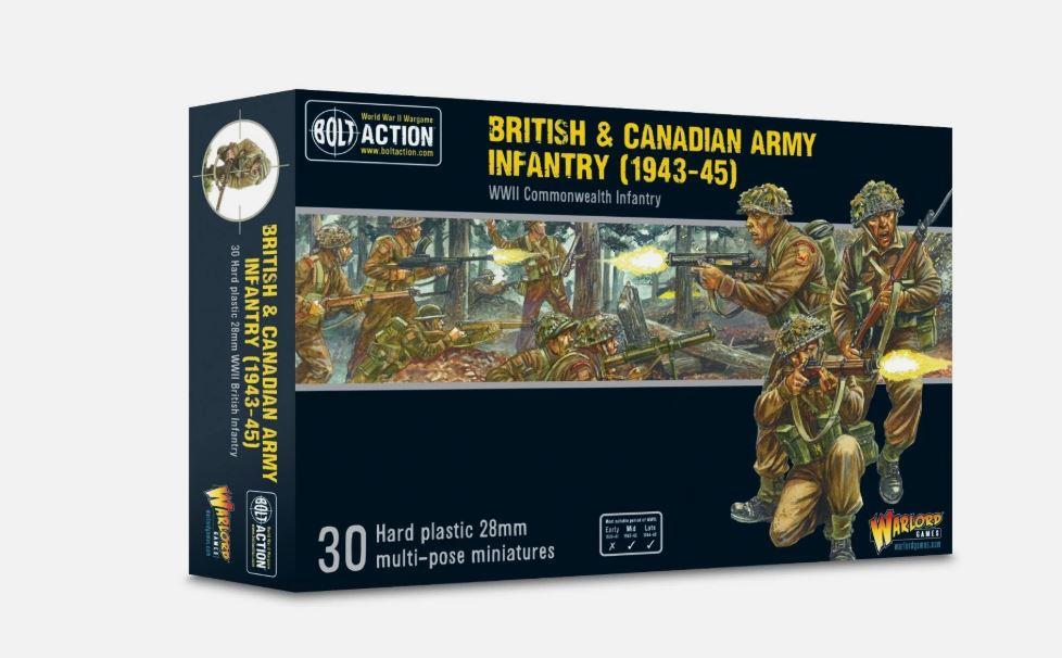 Warlord GAMES Bolt Action: 1/56 British & Canadian Army Infantry (1943-45)