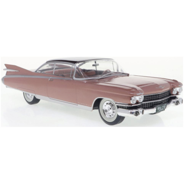 Whitebox 1:24 Scale Cadillac Eldorado Seville Dusky Pink Metallic w. Maroon roof