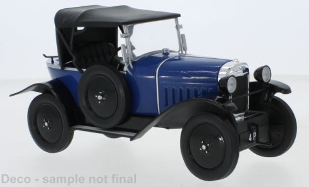 Model Car Group MCG 1:18 Scale Opel 4 PS Blue 1922