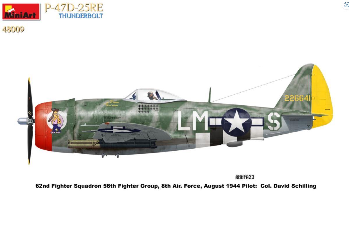 Miniart 48009 1/47 P-47D-25RE THUNDERBOLT