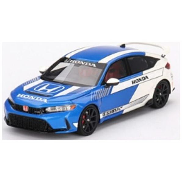 Truescale TSM 1:43 Scale Honda Civic Type R #3 2023 Pace Car Blue