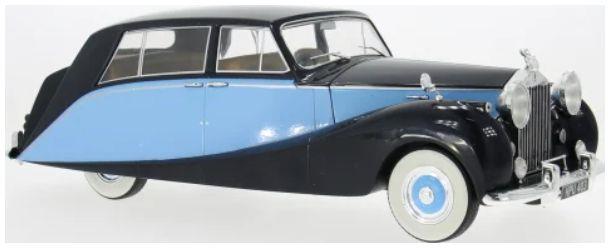 MCG Model Car Group 1:18th Scale Rolls Royce Silver Wraith Empress
by Hooper Black/Blue 1956