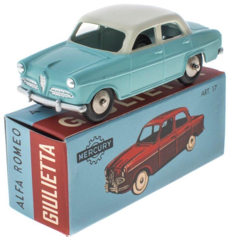 Atlas Editions 1:48 Scale Alfa Romeo Giulietta  Bicolor Mercury Collection by Hachette