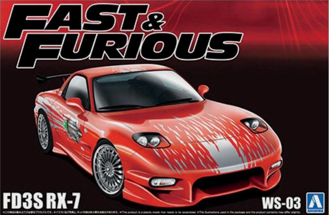 Aoshima 06796 1/24 Fast & Furious Mazda RX-7 FD3S  Model Kit