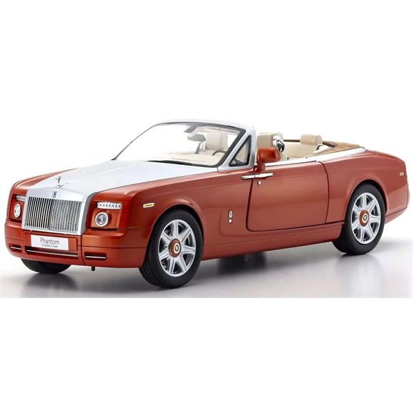 Kyosho 1:18 Scale Rolls Royce Phantom Drophead Coupe Orange