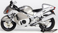 LCD Model 1:12 Scale Suzuki GSX1300R Hayabusa 2001 Silver