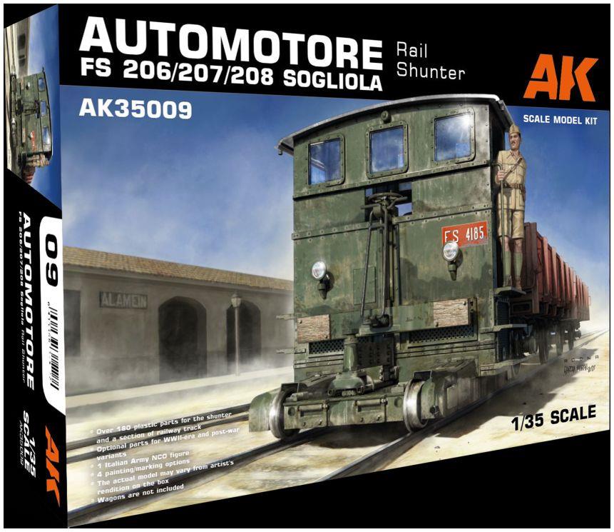 AK Interactive  1:35 Scale Automotore FS 206/207/208 Sogliola Rail Shunter