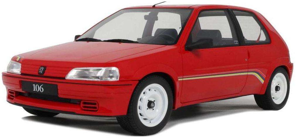 OTTO 1:12th Scale Peugeot 106 PH.1 Rallye Red P0KB 1993