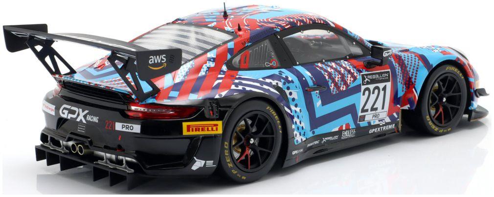 IXO 1:18th Scale Porsche 911 GT3 R #221 Test Days 24h Spa 2022 GPX Martini Racing Lietz/Christensen