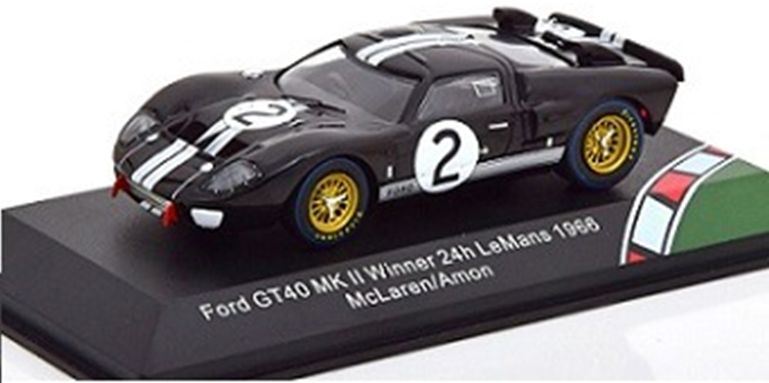 IXO/CMR 1:43 Scale Ford GT40 MKII Winner 24hr Le Mans 1966 McLaren/Amon