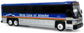 Iconic Replicas 1:87th Scale MCI D4000 Coach: Gray Line Alaska