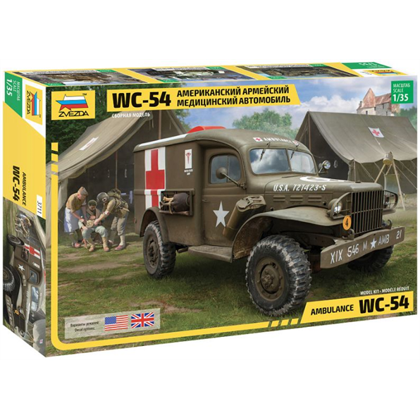 Zvesda 1:35 Scale Dodge WC-54 Ambulance