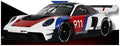 GT Spirit 1:18 Scale Porsche 911(992) GT3 R Rennsport White 2023