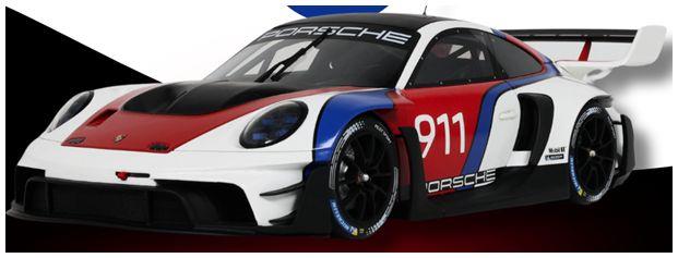 GT Spirit 1:18 Scale Porsche 911(992) GT3 R Rennsport White 2023
