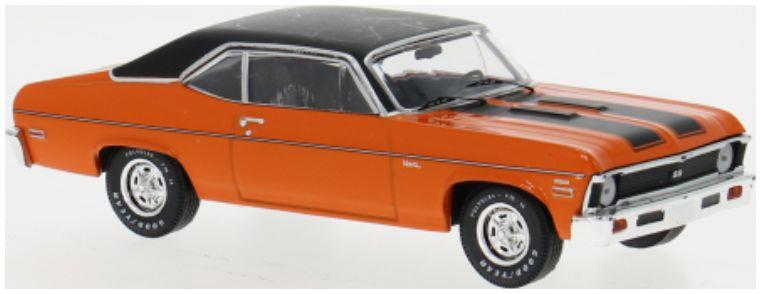 IXO 1:43rd Scale Chevrolet Nova SS Orange/Black 1971