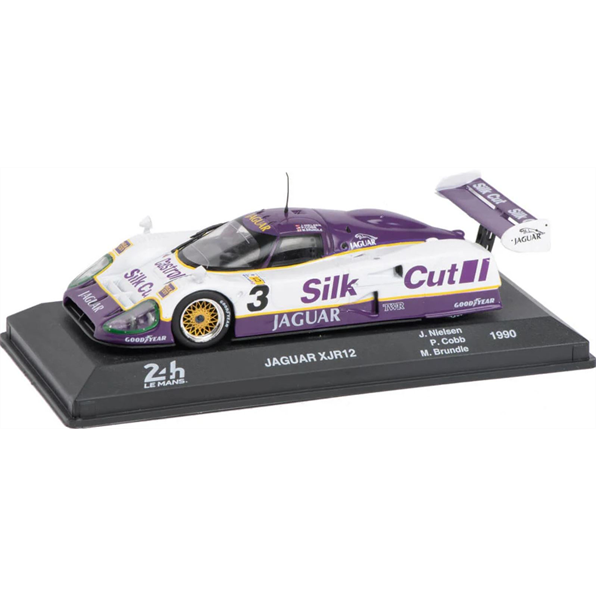 Atlas Editions 1:43 Scale Jaguar XJR12 #3 1990 Nielsen/Cobb/Brundle - Silk Cut - Le Mans Collection