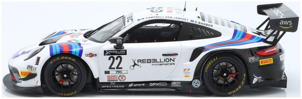 IXO 1:18 Scale Porsche 911 GT3 R #22 24h Spa 2021 Martini Racing GPX Bamber/Campbell/Jaminet